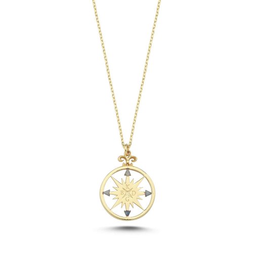 CNG Jewels - Compass Gold Necklace