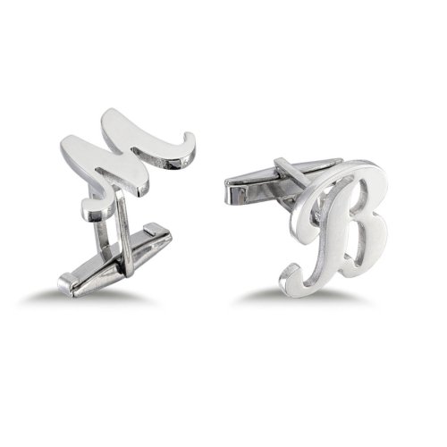 CNG Jewels - Custom Large Handwritten Silver Letter Cufflinks