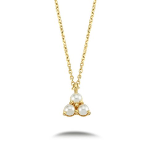 CNG Jewels - Tria Pearl Gold Necklace