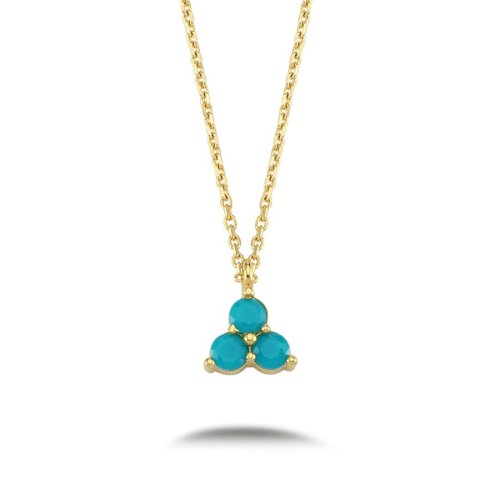 CNG Jewels - Tria Turquoise Gold Necklace