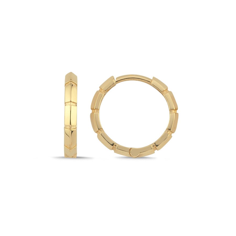 14 Ayar Altın Amalfi Halka Küpe - CNG Jewels