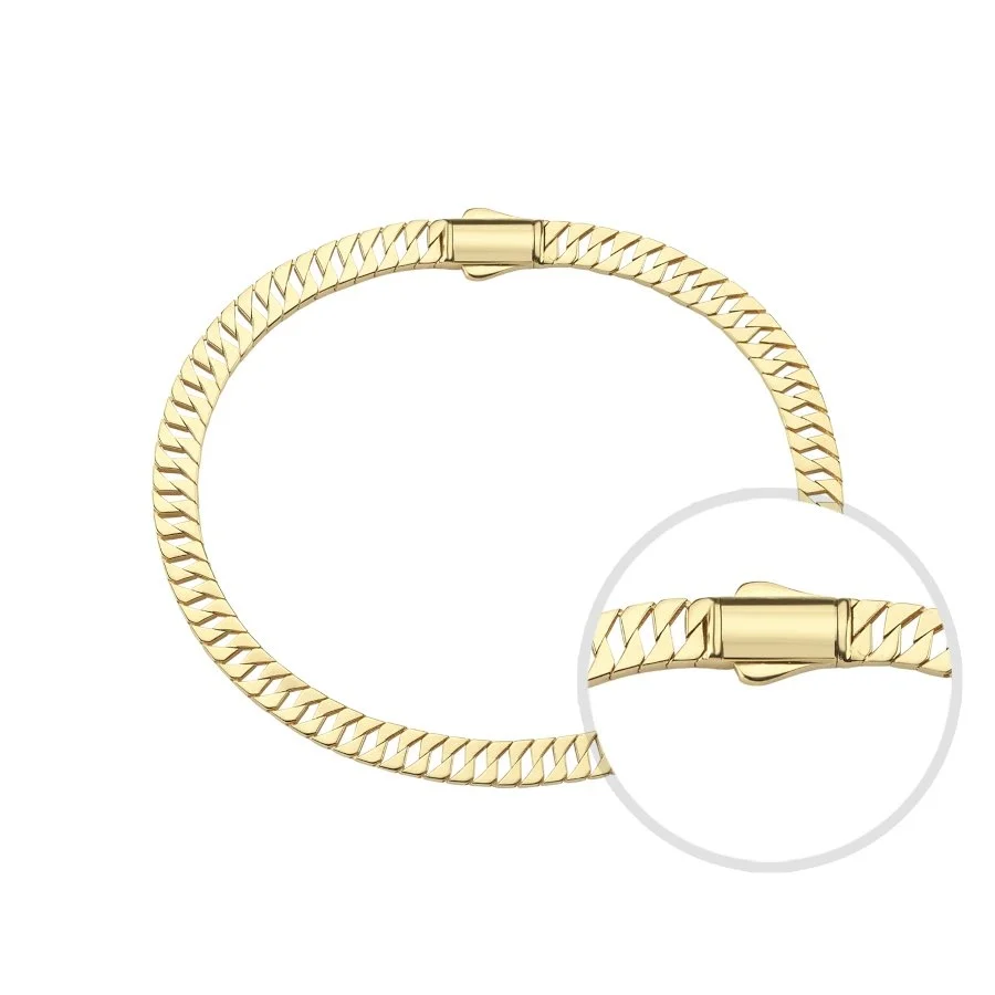 14 Ayar Altın Fermuar Zincir Bileklik - 2