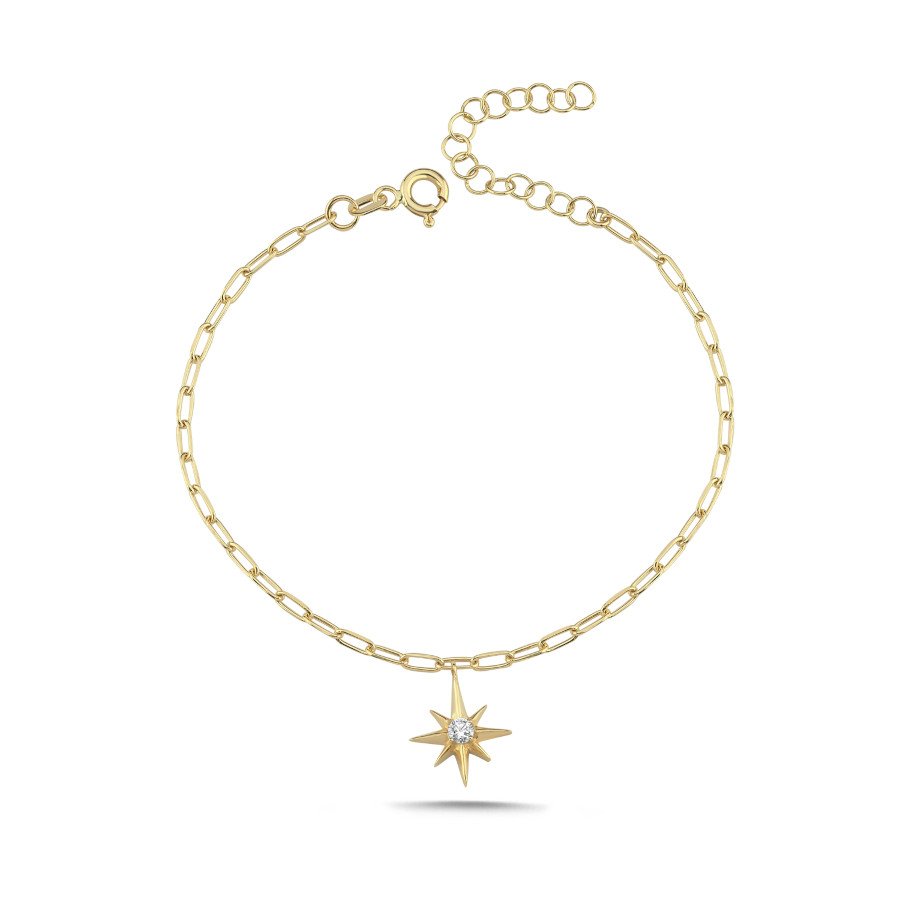 14 Ayar Altın Kutup Yıldızı Bileklik - CNG Jewels (1)