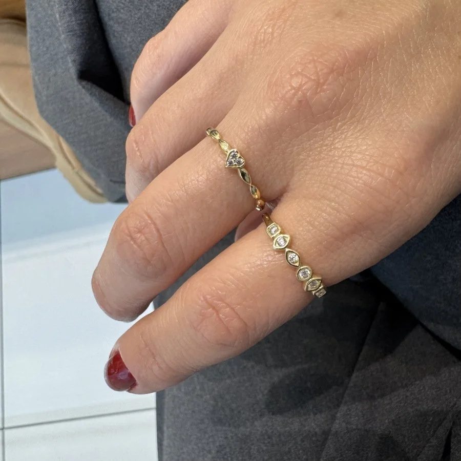 14K Gold Minimal Hexagon Ring - 2