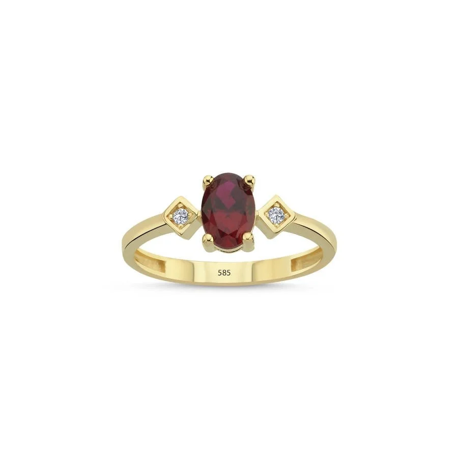 14 Carat Gold Ruby Ring - 1
