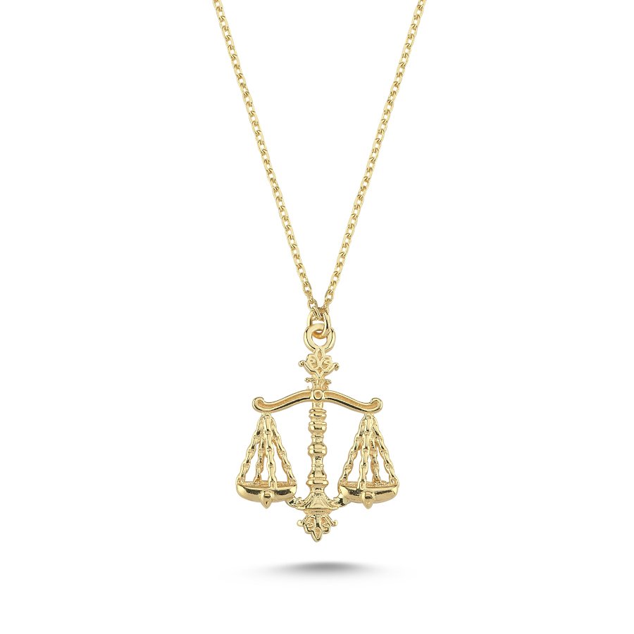 14 Ayar Altın Terazi Kolye - CNG Jewels