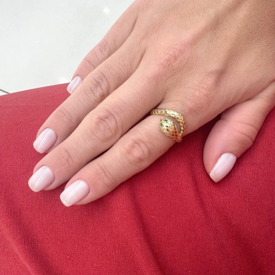 14 Ayar Altın Yılan Yüzük - 2