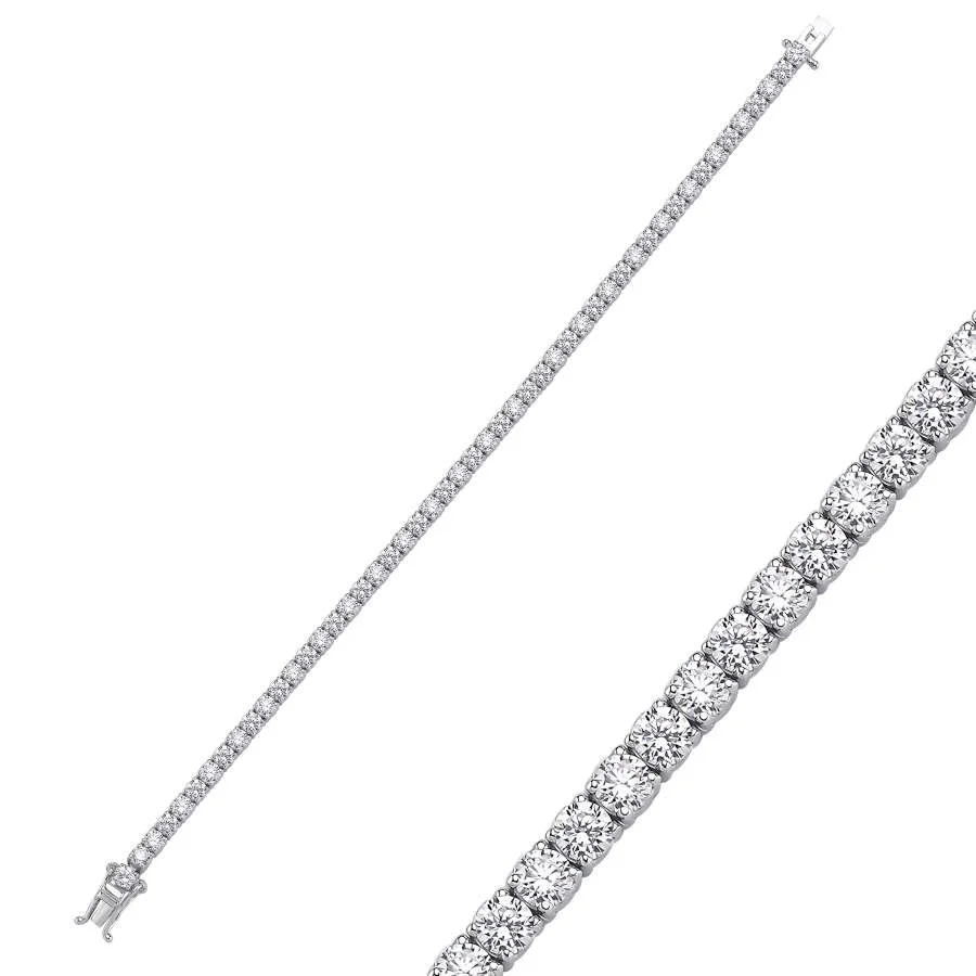 2.5mm Waterway Silver Bracelet - 1