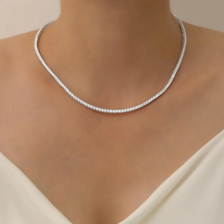 2,5mm Su Yolu Gümüş Kolye - 2