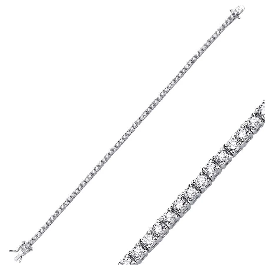2mm Waterway Silver Bracelet - 1