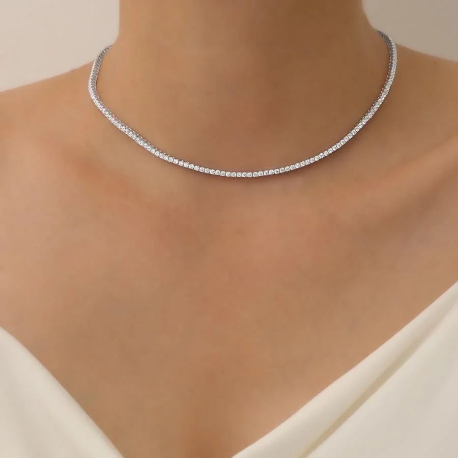 2mm Waterway Silver Necklace - 2