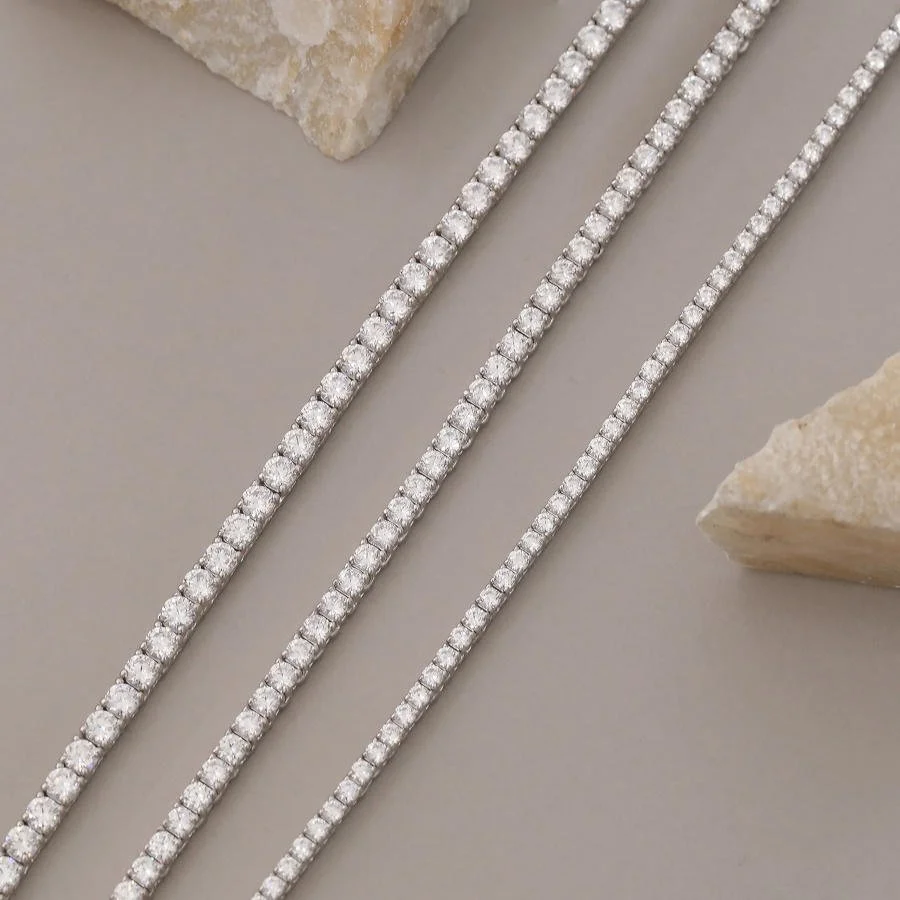 2mm Waterway Silver Necklace - 3