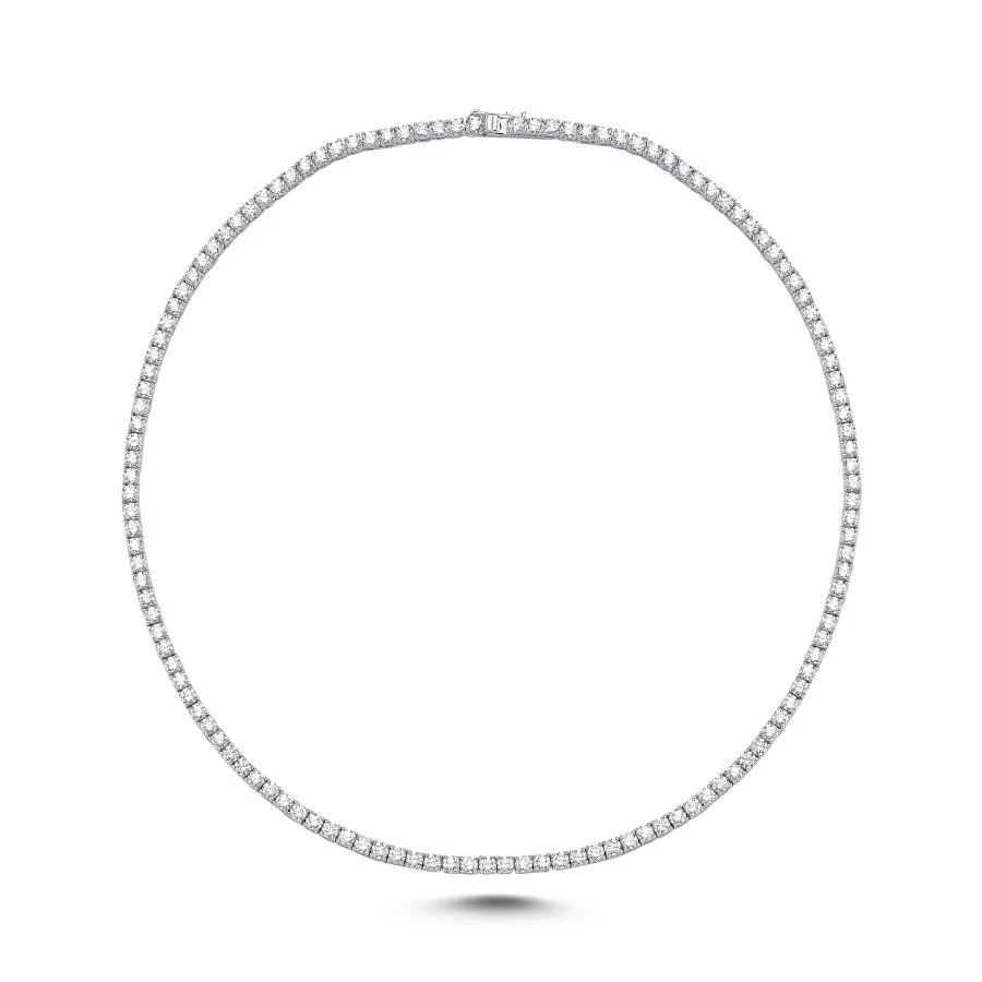 3mm Su Yolu Gümüş Kolye - 1