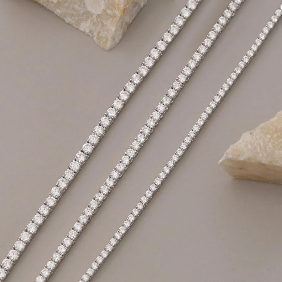 3mm Su Yolu Gümüş Kolye - 3