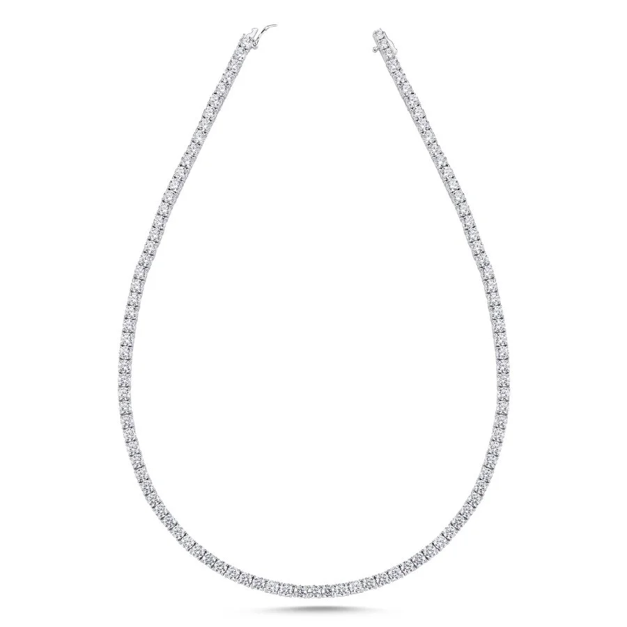 4mm Su Yolu Gümüş Kolye - 1