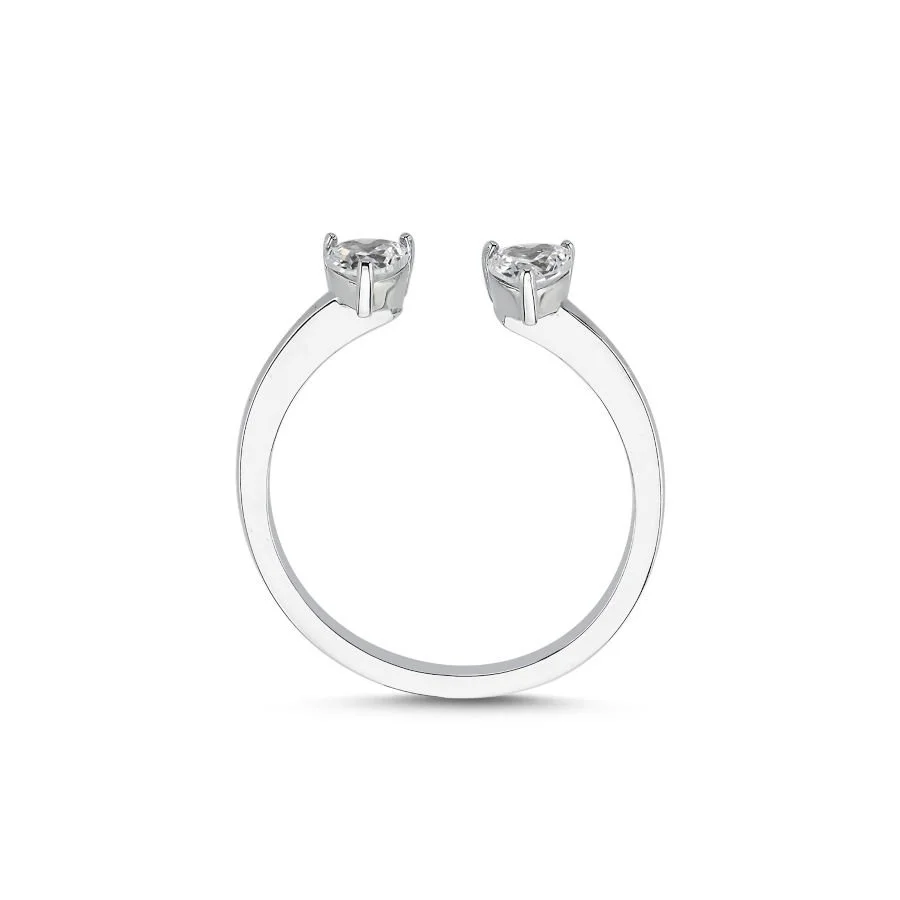 Amor Kalp Kadın Gümüş Yüzük - 2