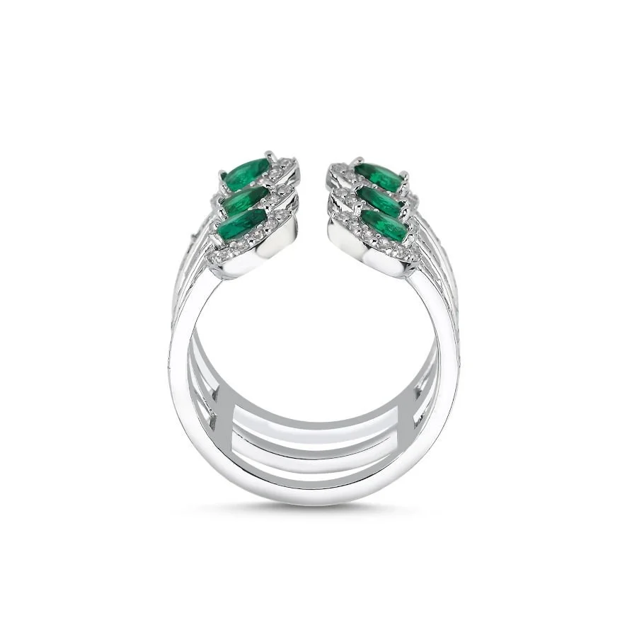 Amour Emerald Gümüş Kadın Yüzük