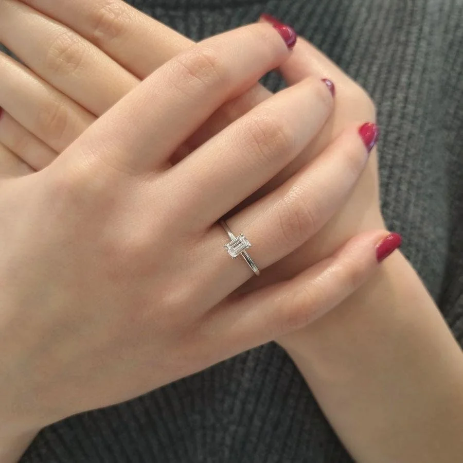 Baget Tektaş Gümüş Kadın Yüzük - 2