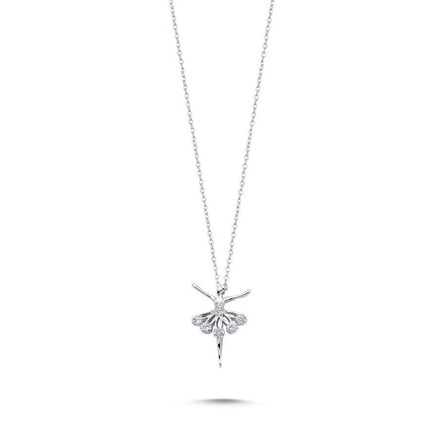 Ballerina Women's Silver Necklace - CNG Jewels
