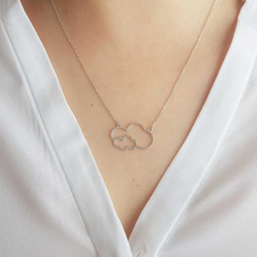 Cloud Silver Women's Necklace - 2