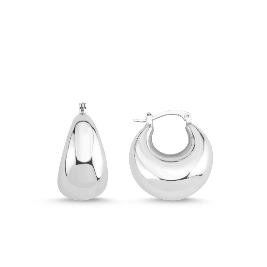 Çanta Halka Kadın Gümüş Küpe - 1