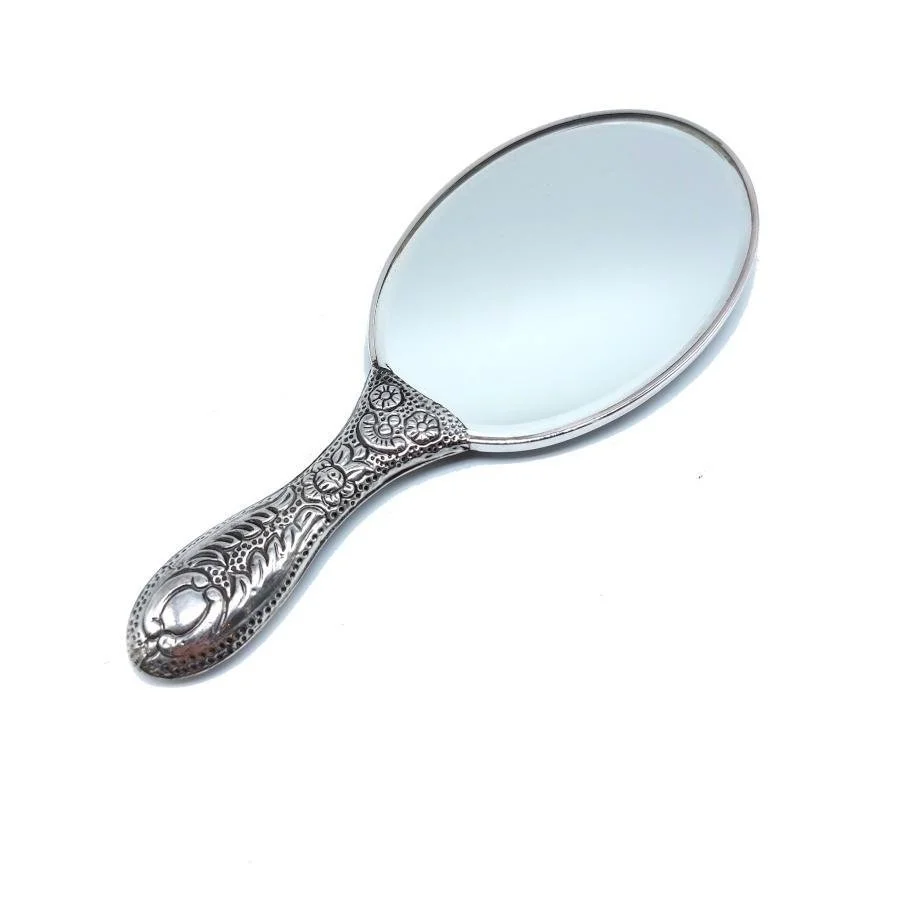 Cat Silver Hand Mirror No 2