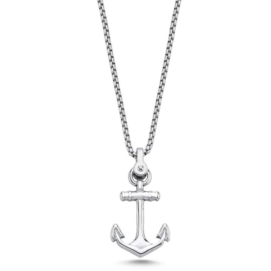 Çelik Çapa Erkek Kolye - 1