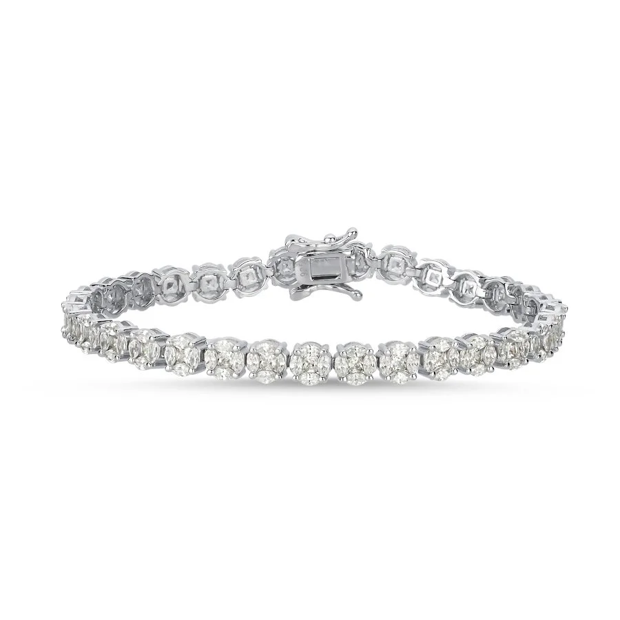 Coronet Markiz Su Yolu Gümüş Bileklik - 3