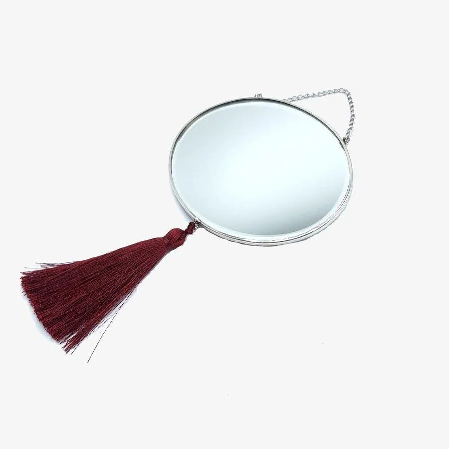 Evil Eye Oversized Silver Wall Mirror 