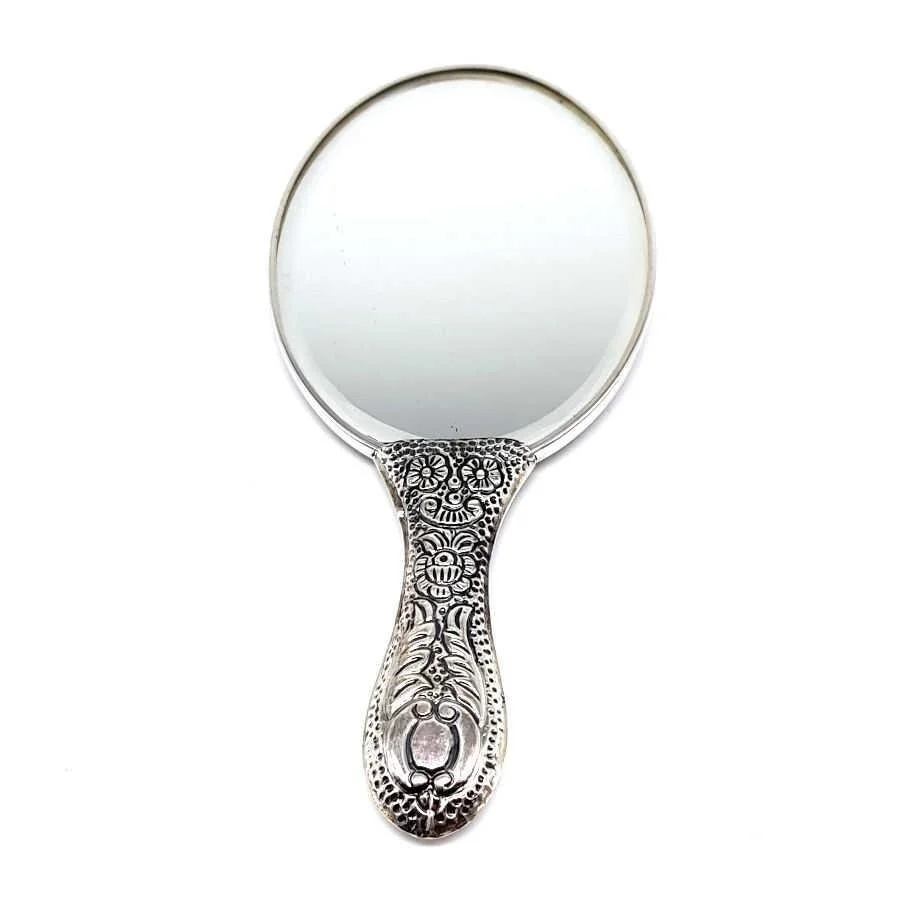 Evil Eyes Silver Hand Mirror No:1