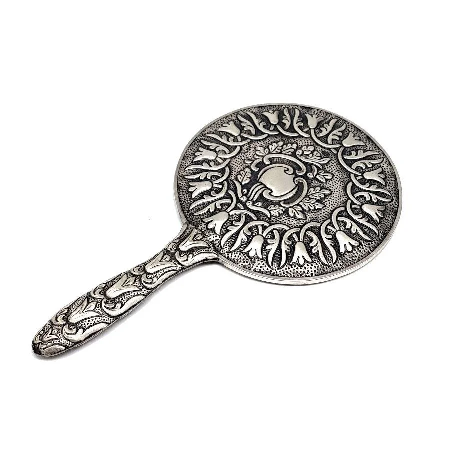 Tulip Extra Large Silver Hand Mirror No 5