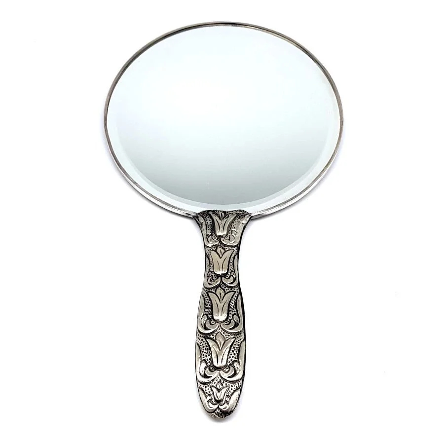 Tulip Extra Large Silver Hand Mirror No 5