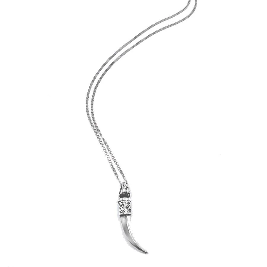 Fildişi Gümüş Erkek Kolye - 2