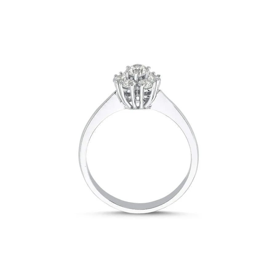 Flora 14 Carat White Gold Ring - 2