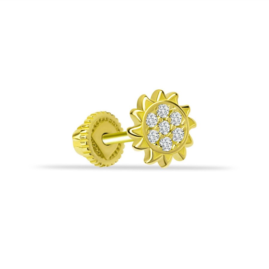 Güneş Altın Helix Piercing - CNG Jewels