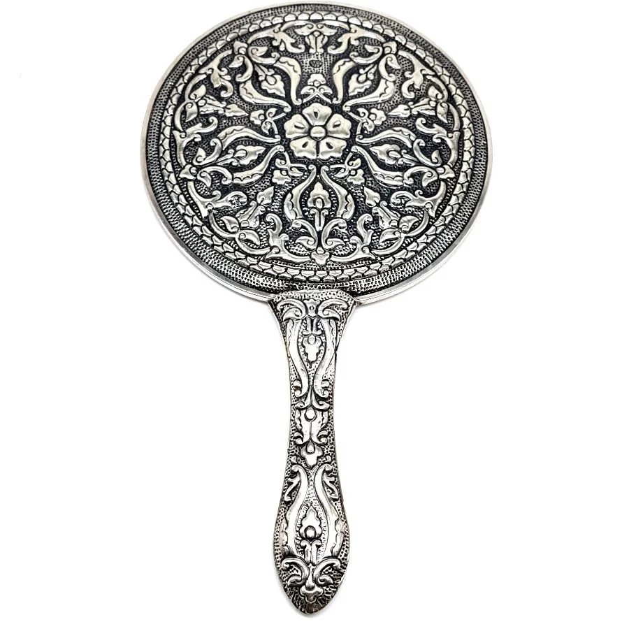  Ivy Extra Large Silver Hand Mirror No.5