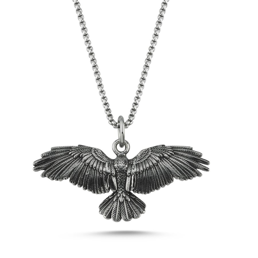 Eagle Steel Men's Necklace - CNG Jewels (1)