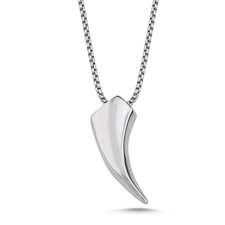 Kartal Pençe Tırnağı Çelik Erkek Kolye - 1