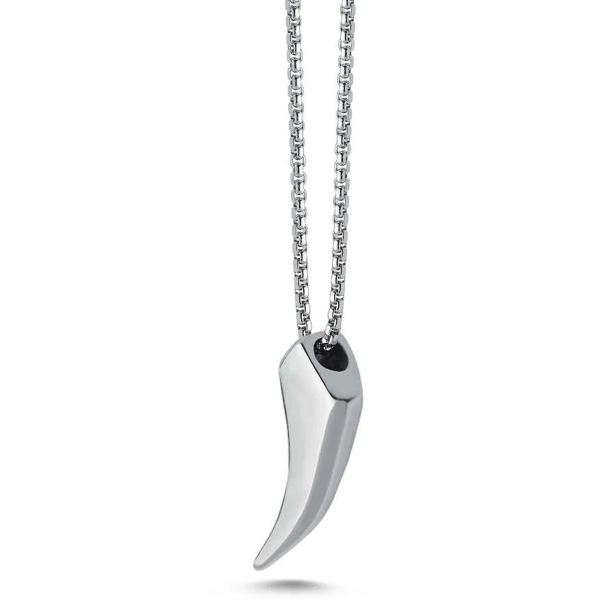 Kartal Pençe Tırnağı Çelik Erkek Kolye - 2