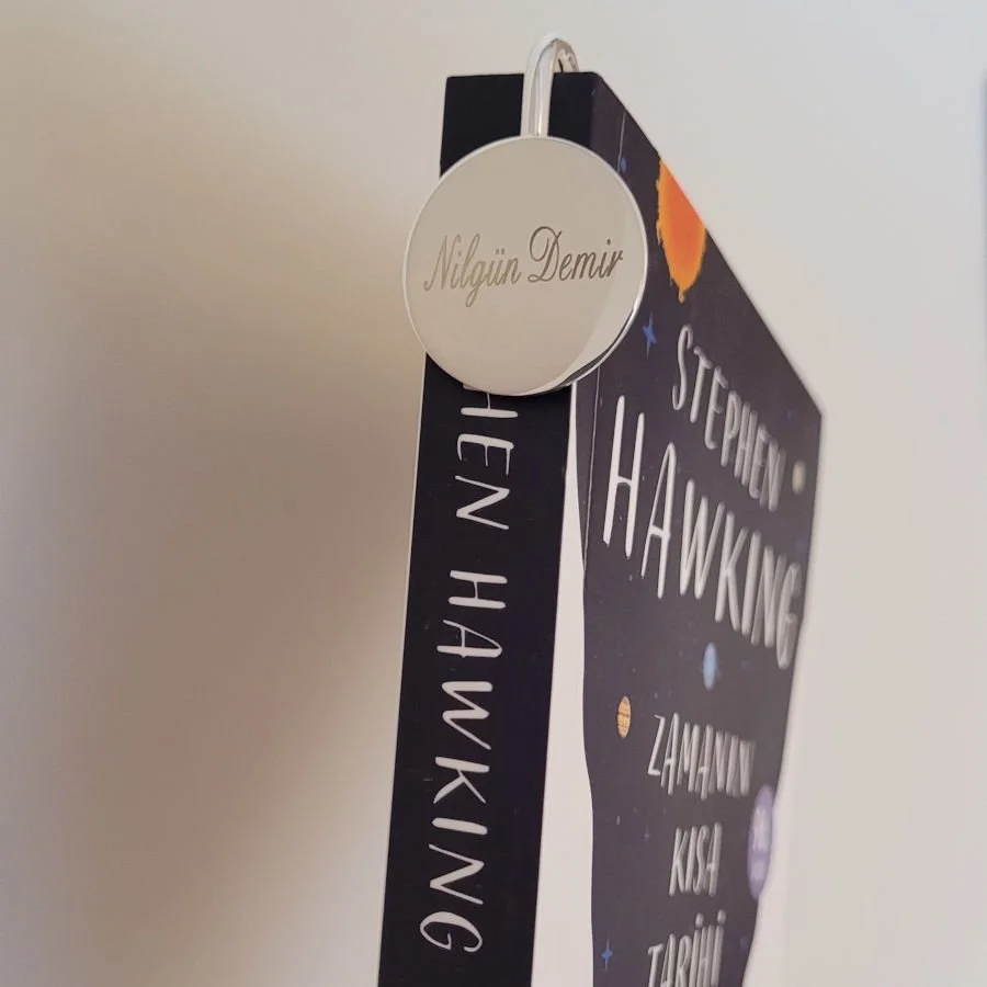 Kişiye Özel İsim Gümüş Kaplama Kitap Ayracı - 2