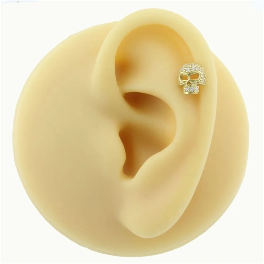 Kurukafa Altın Helix Piercing - 4