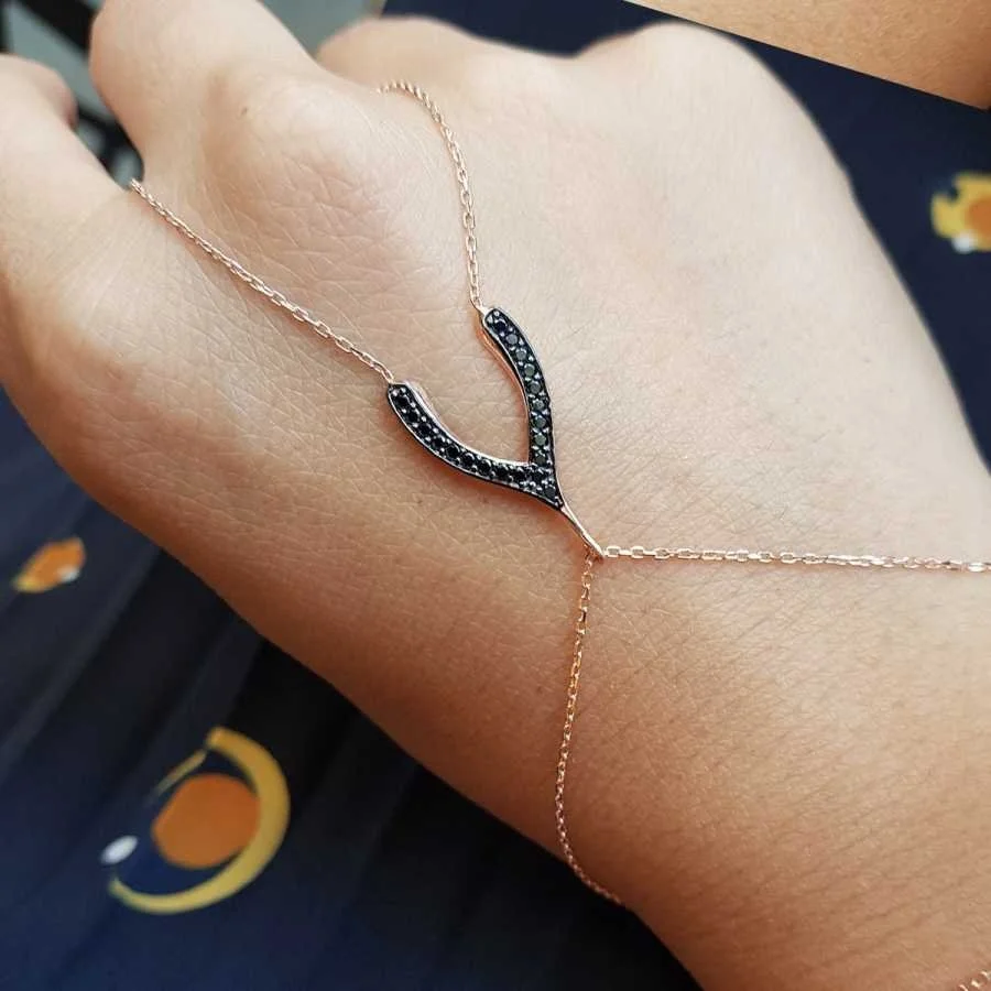 Lades Silver Shahmaran Bracelet - 1