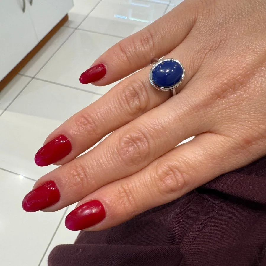 Lapis Lazuli Tektaş Kadın Gümüş Yüzük - 2