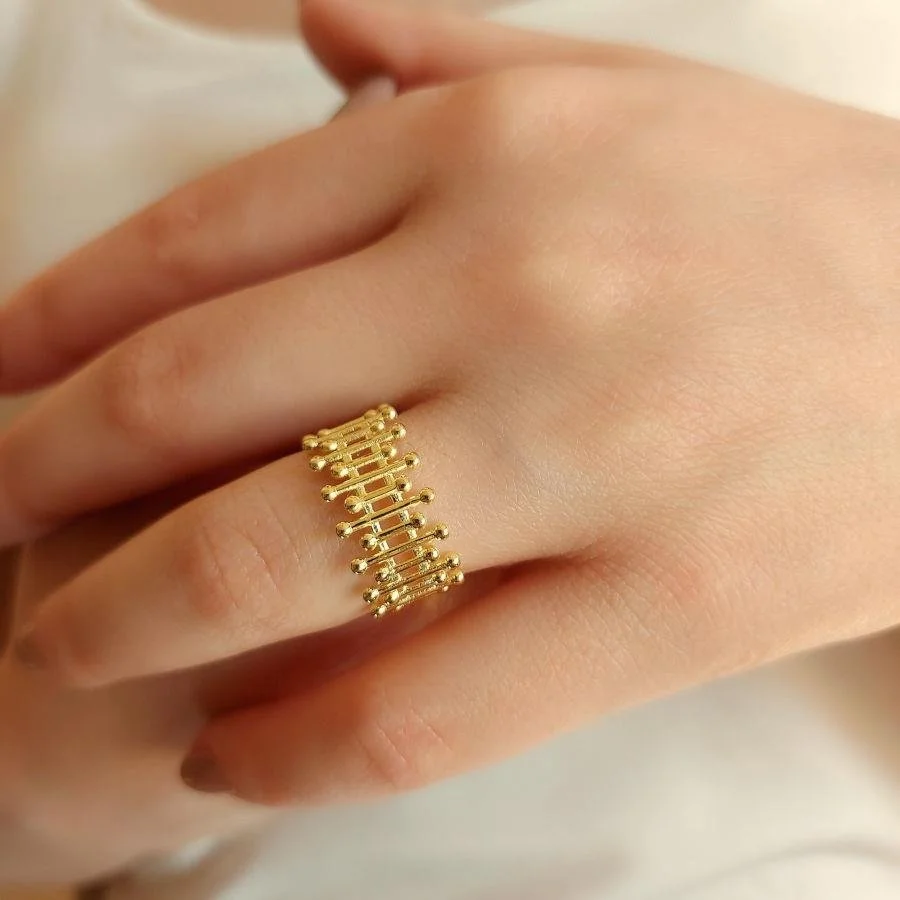 Linda Gold Silver Women's Ring - 1