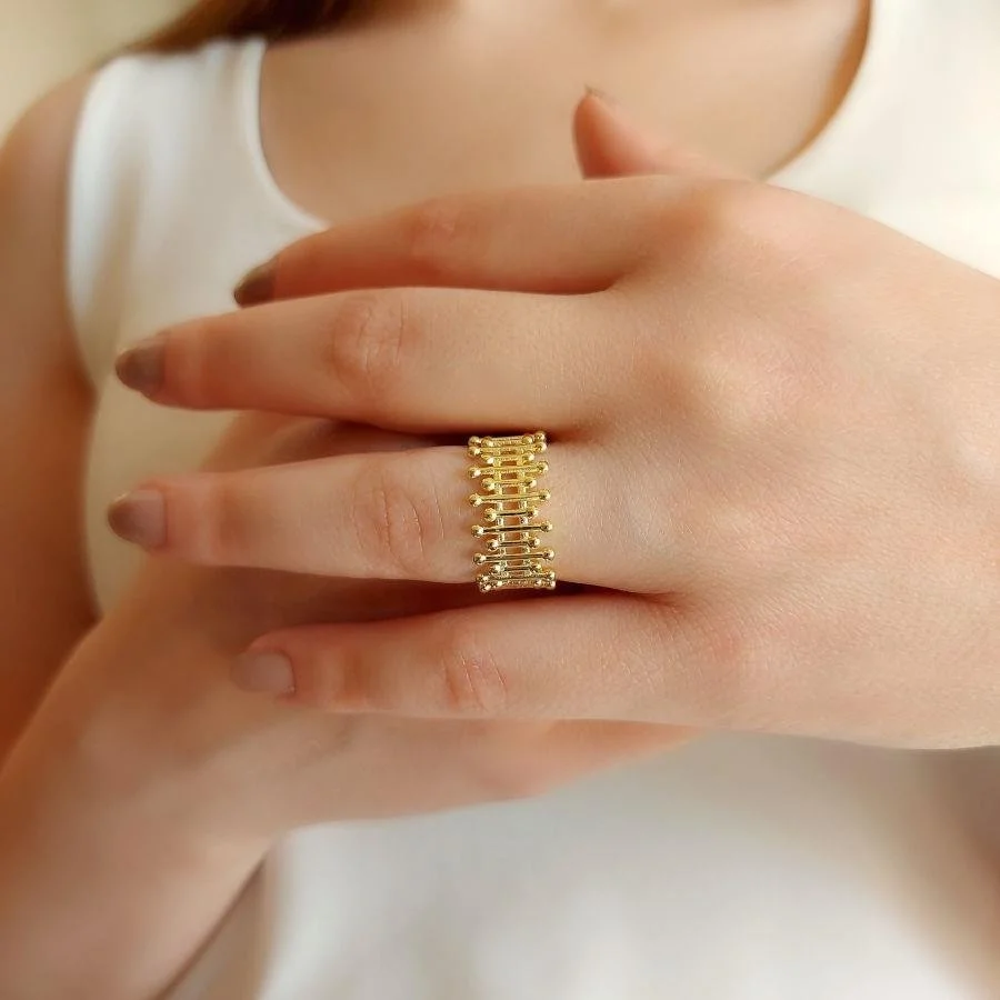 Linda Gold Silver Women's Ring - 2