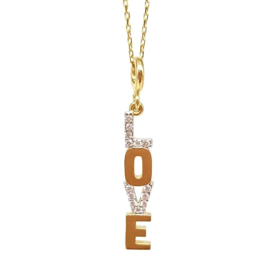 Love Gold Necklace