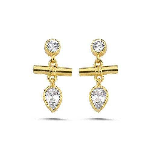 Marin Dangle Gold Women's Silver Earrings - CNG Jewels