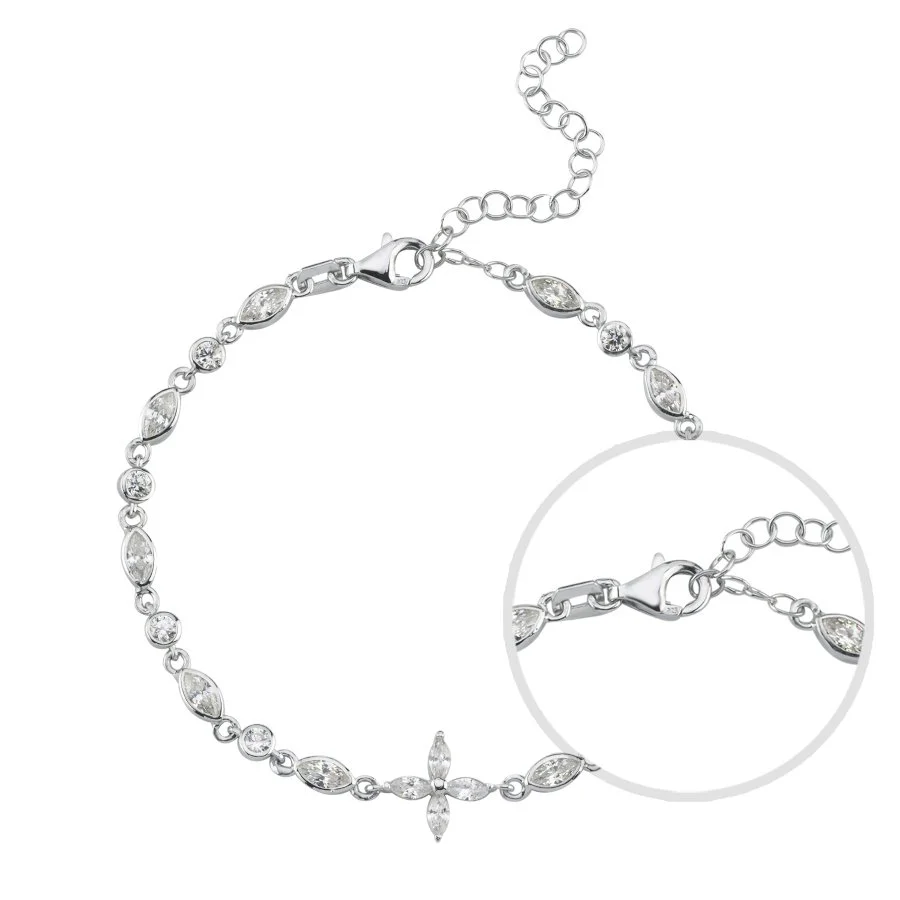 Markiz Roza Zincir Kadın Gümüş Bileklik - 2