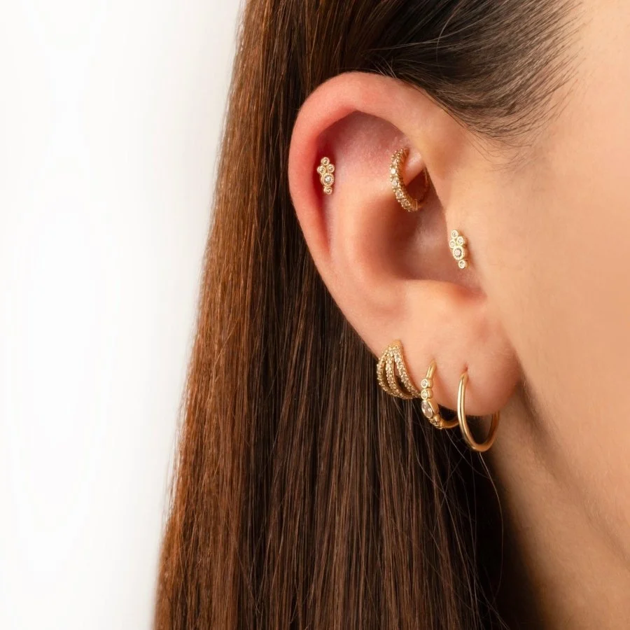 Mina Altın Tragus Piercing - 2