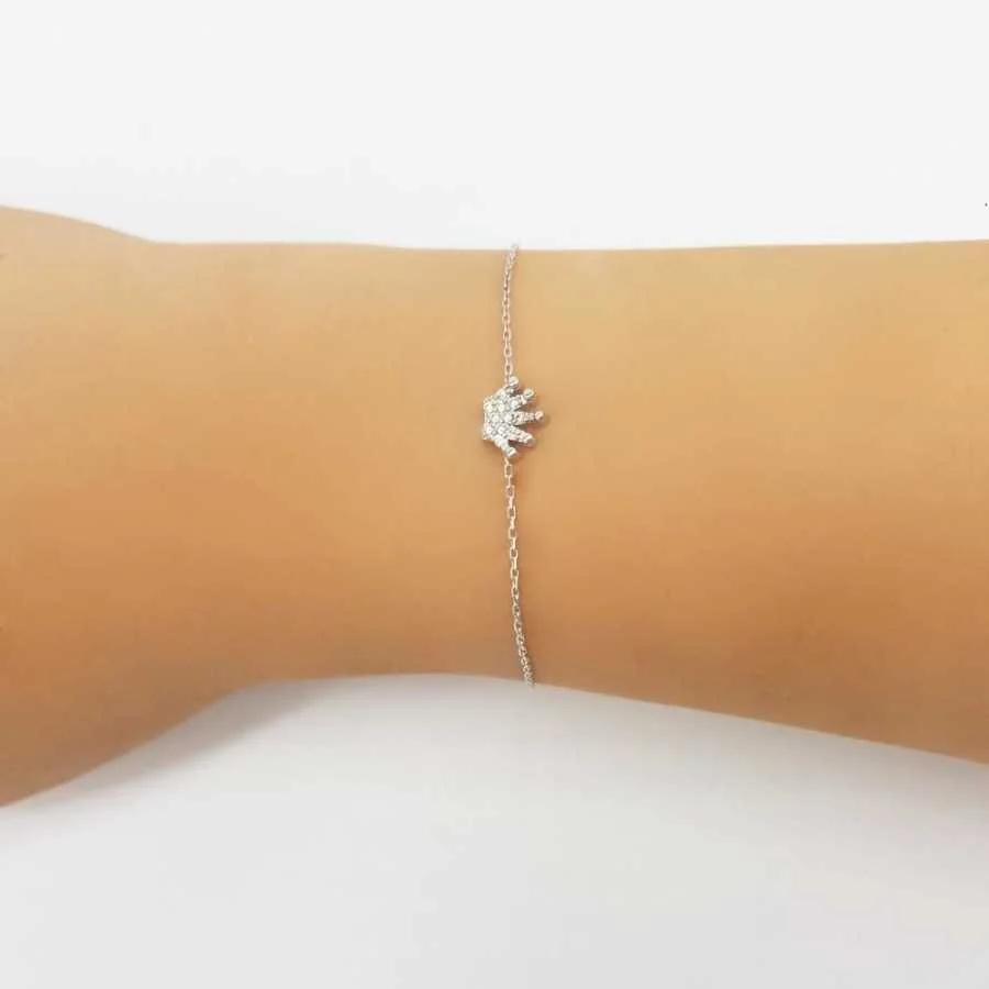Queen Crown Silver Women's Bracelet - 1